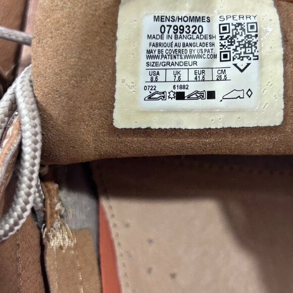 Sperry Top-Sider Billfish 3-Eye Men's Boat Shoe Color Dark Tan US 8.5 - Picture 3 of 10